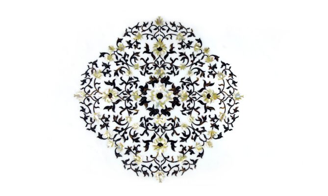 Marble Inlay Coffee Table