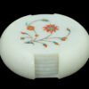Marble Inlay Coaster Set